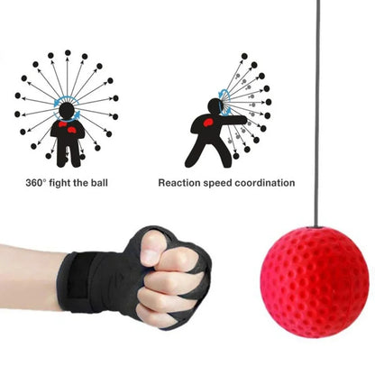 Muay Thai Boxing Speed Ball With Head Band
