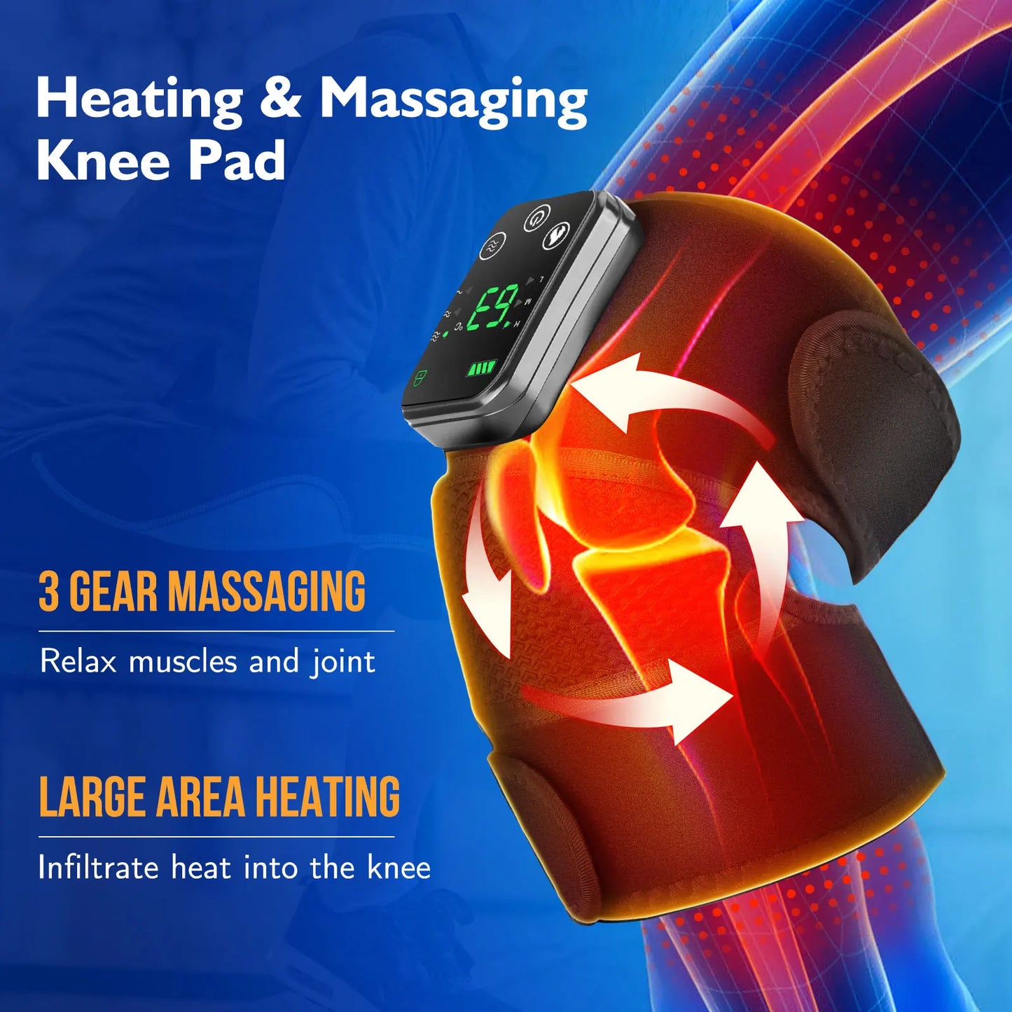 Rechargeable Knee Massager 3 Gear